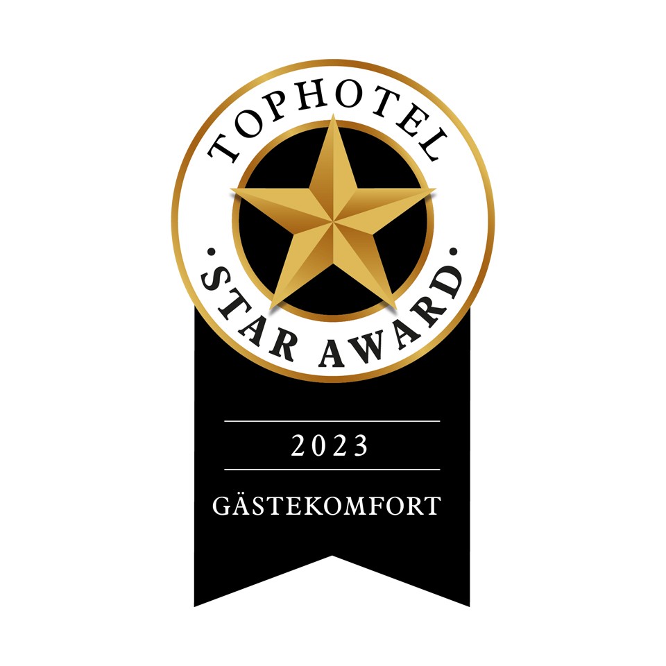 Geberit AquaClean Sela gewinnt den Tophotel Star Award 2023 in Gold in der Kategorie Gästekomfort.